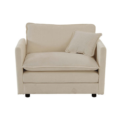 41.4" Deep Single Seat Sofa With Toss Pillow