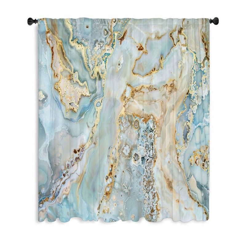 Rideau transparent en polyester Marikay, L 50 po x L 84 po