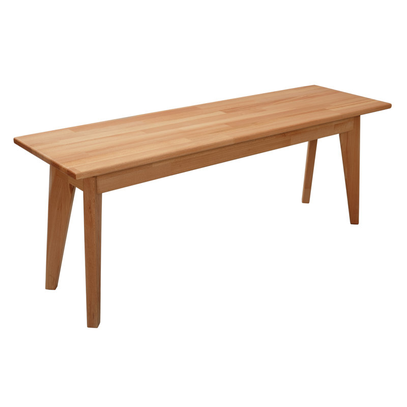 Rosalie wooden bench, 45cm H x 100cm W x 35cm D, Heart oak