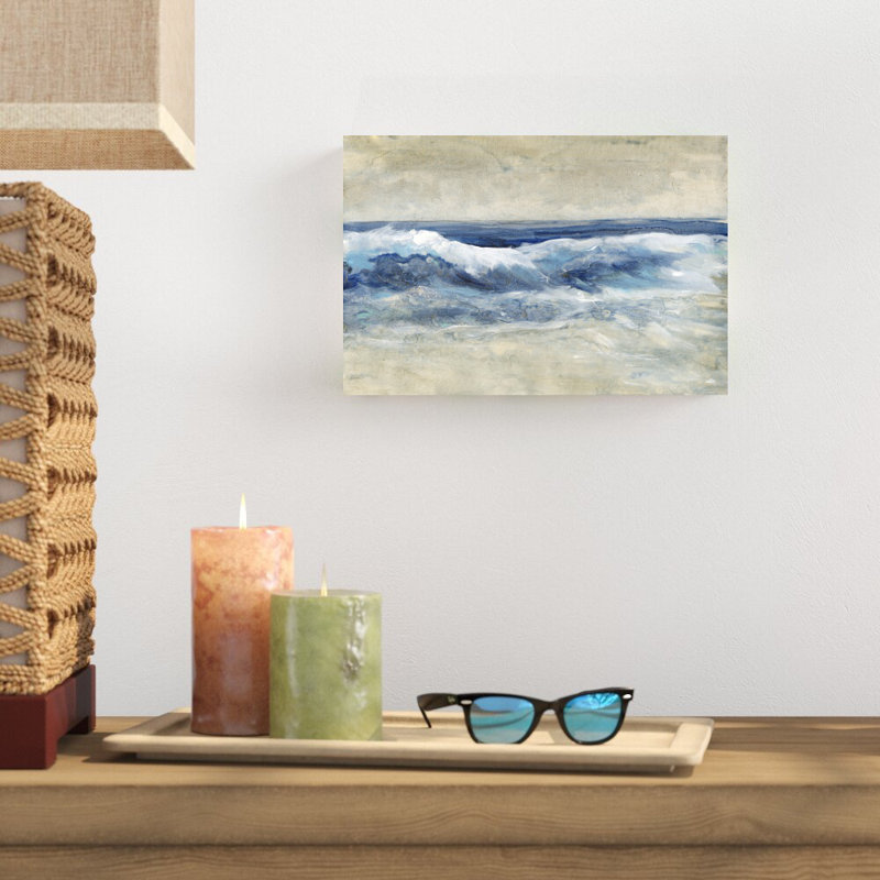 Breaking Shore Waves I par Timothy O 'Toole - peinture sur toile tendue, H 8 po x l 12 po, No, Toile tendue