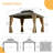 12 Ft. W x 10 Ft. D Aluminum Patio Gazebo