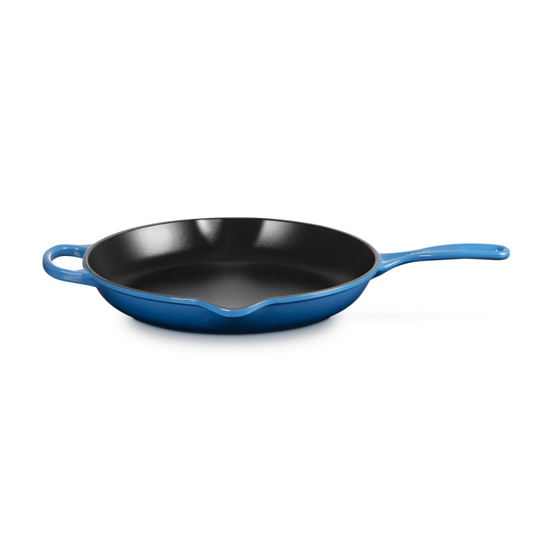 Le Creuset Signature Cast Iron Round Skillet, 11.75", Blue Riviera, Marseille
