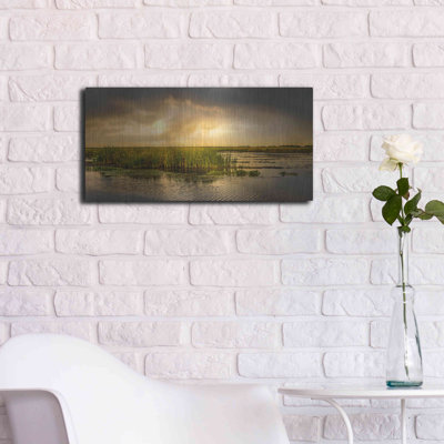 «Salt Flats of San Bernard at Sunset» par Grace Fine Arts, art mural en métal