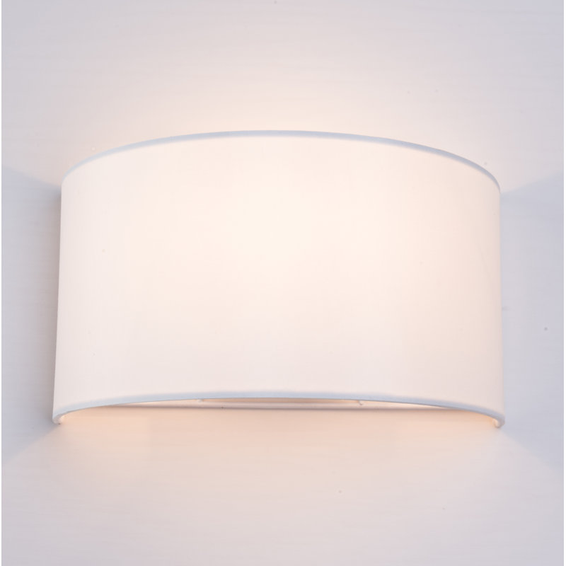 Enola Iron Flush Mounted Sconce, White