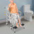 Foldable Height Adjustable Toilet Chair(Racquet-Shape Seat)