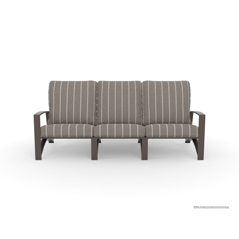 Arc Outdoor 3 - Seat Patio Sofa, Namibia Grey, Copper Creek