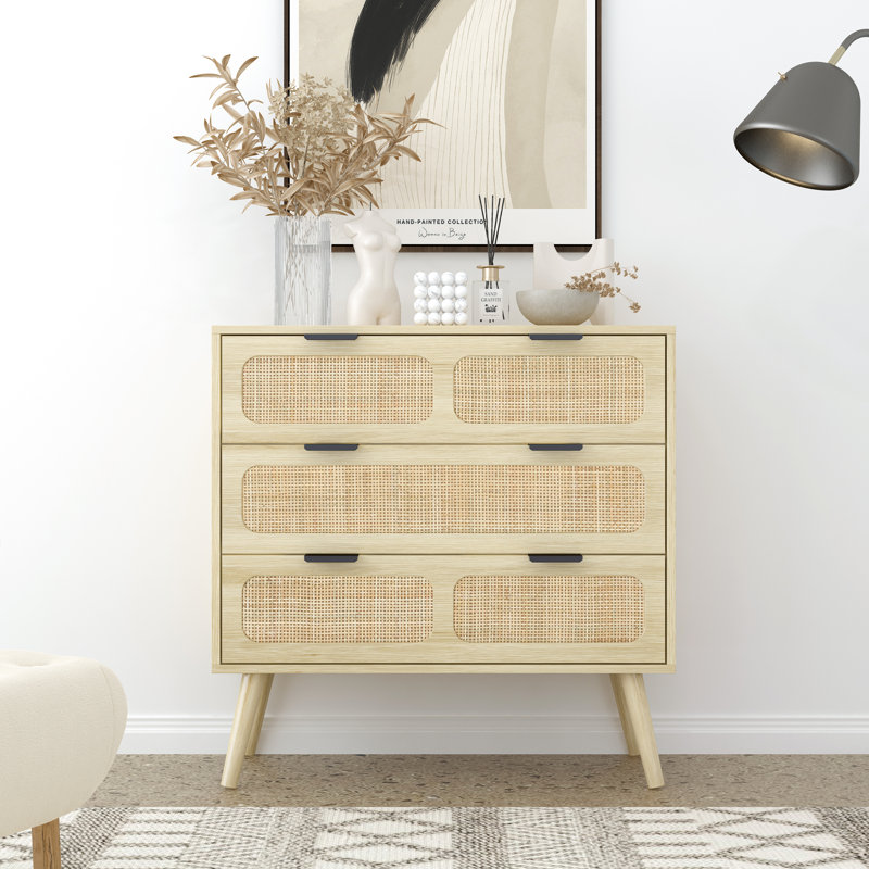 Parocela 3 Drawer 31.5'' W Dresser, White