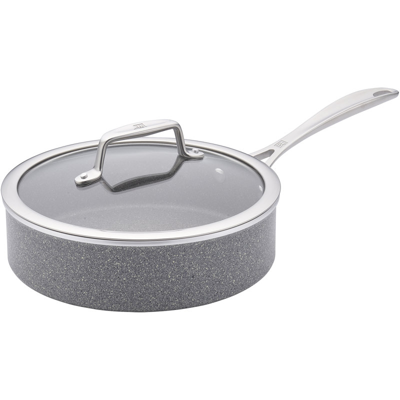 ZWILLING Vitale 3-qt Gray Aluminum Nonstick Saute Pan with Lid