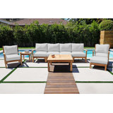 Huntington Outdoor 6 - Piece Teak Conversation Set