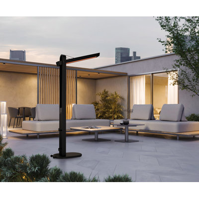 Chauffe-terrasse électrique 1500W avec bras pivotant