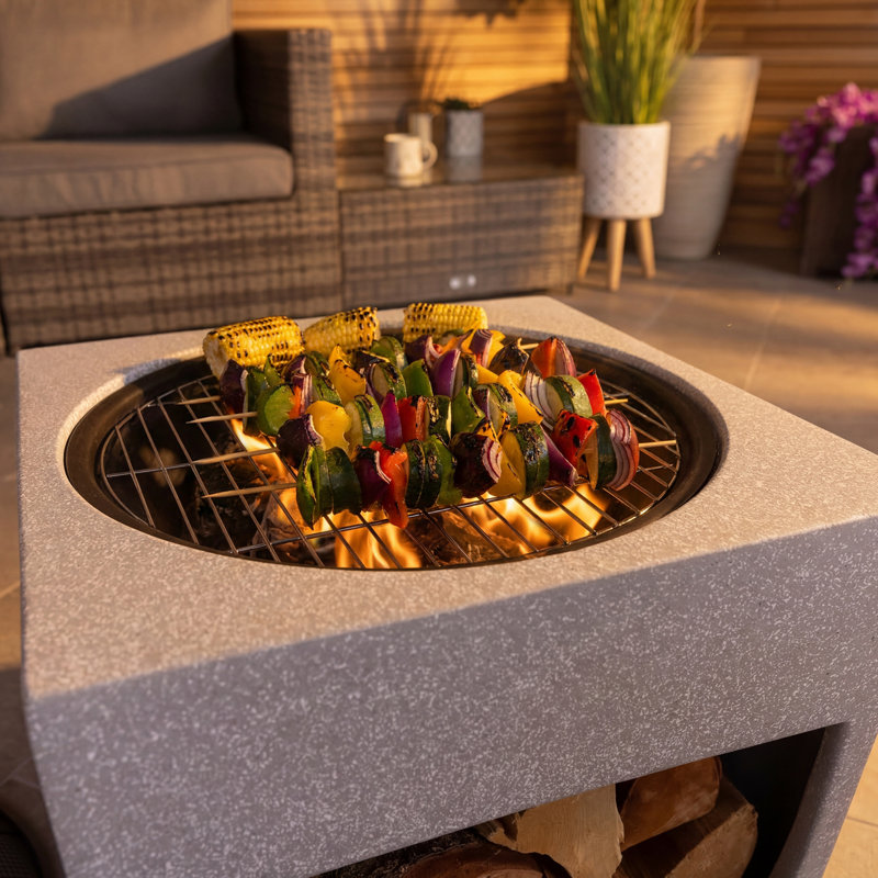 Cebrina Square Smokeless Fire Pit