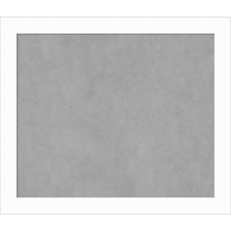 Tableau magnétique de base blanc à cadre étroit, H 23 po x l 27 po