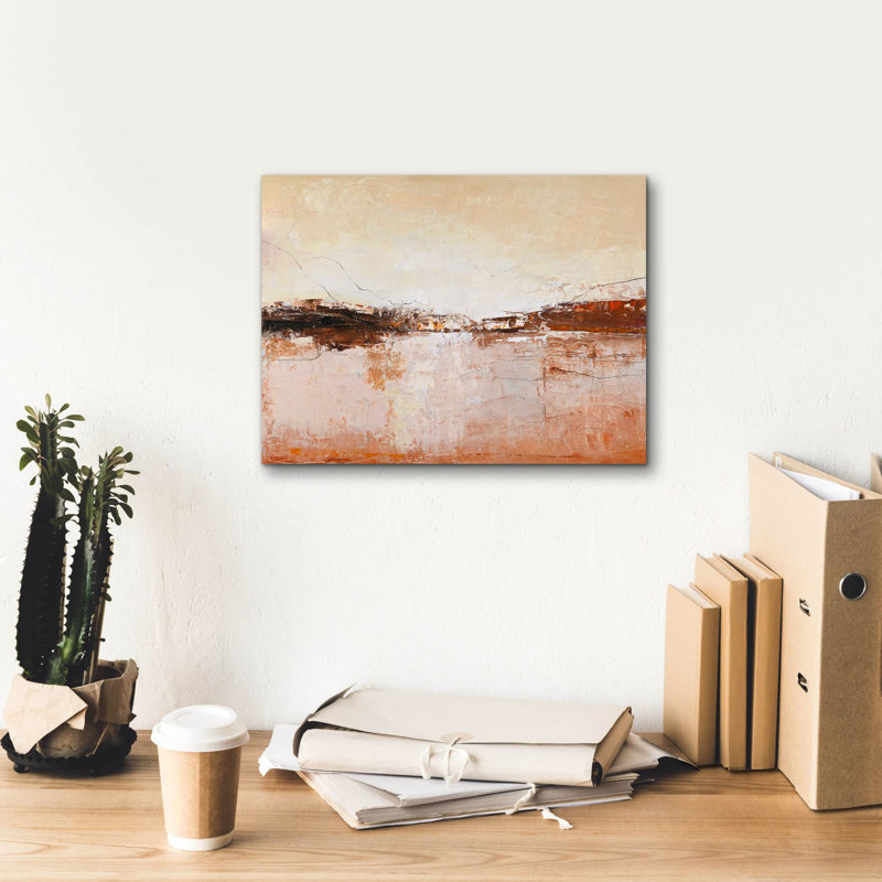 Toile épique Graffiti «Horizon chaud» par Design Fabrikken, 16 po x 12 po
