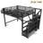 Full Loft Bed with Storage Stairs, Shelves & Built-in Wardrobe, USB Ports & LED Lights, Noise-Reduced, Black-33810124-33810126