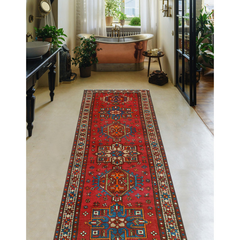 Khylar Distressed Houda Red Runner
