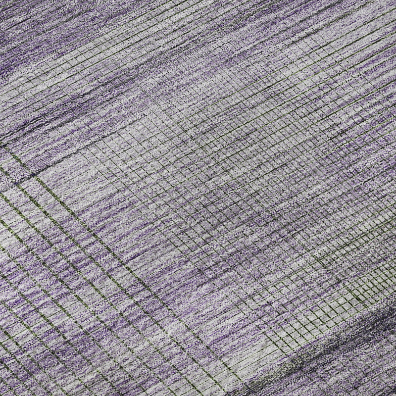 Premium Machine Washable Prisco Purple Rug, Rectangle 10' x 14'