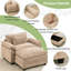 Canapé simple avec repose-pieds 53 po Adonia Arale-771563620