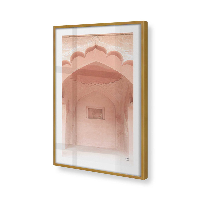 «Desert Rose Alcove», H 21,25 po x l 17,25 po, Or poli