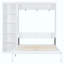 Lit escamotable avec tablettes, lit escamotable peu encombrant pour les pièces polyvalentes et les petits appartements-457987251