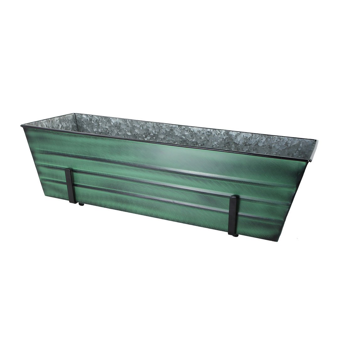 Ocossio Metal Railing Planter Gracie Oaks 