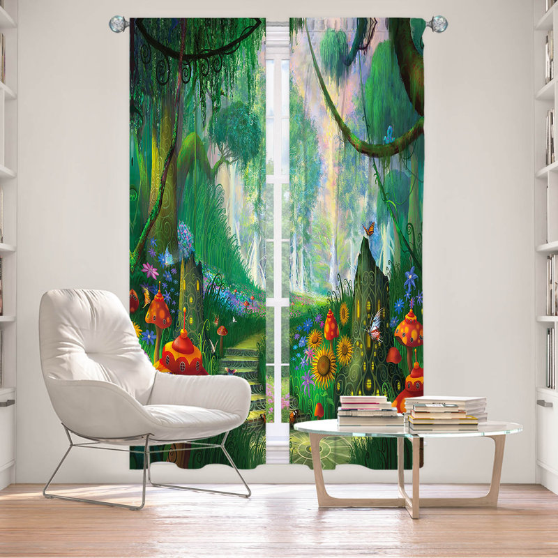 Ensemble de rideaux en polyester 2 pièces Friso, L 20 po x L 61 po