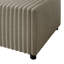 Ensemble 6 pièces de fauteuil modulaire en velours beige, d'angle et repose-pieds-589044305