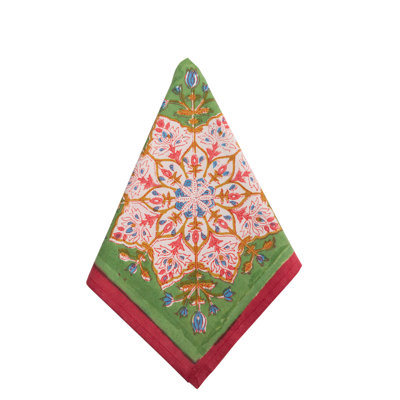 Jolie serviette rose, ensemble de 8