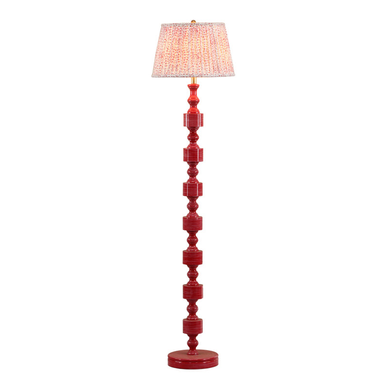 Pink Spotted Floor Lamp