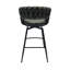 2 pièces, tabouret de bar tissé brun clair, pivotant sur 360 °, base robuste, tabouret de comptoir rembourré avec repose-pieds et 2 pieds pour îlot de cuisine, 28 po, cuir technique.-850725883