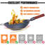 Ensemble de 8 accessoires de cuisine pour wok chinois en acier au carbone. 13,4 po.