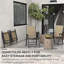 Ensemble de 4 chaises de patio pliantes