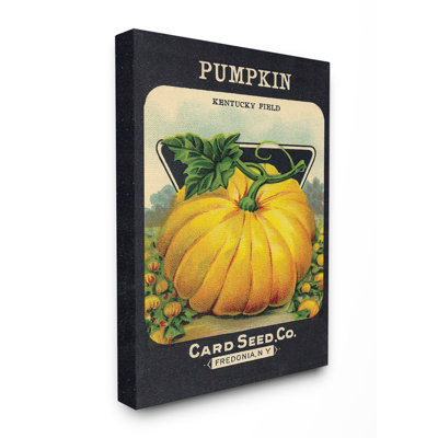 " Aged Paper Vintage Pumpkin Seed Package " by Daphne Polselli