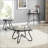Tempered Glass Surface Console Table Coffee Table