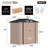 6 Ft. W X 4 Ft. D Metal Storage Shed Kit Including Base Frame-136135937