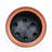 7.8 In. Dark Wood Plastic Self-Watering Planter Pot-10195719