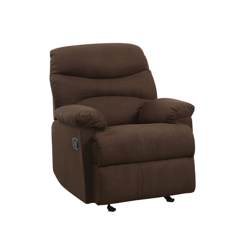 Arcadia Chocolate Microfiber Motion Recliner, Chocolate