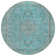 Machine Washable Indoor/Outdoor Claudian ACN1651 Aqua Rug