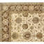 Hand Knotted Wool Oriental Area Rug in Brown/Cream-404875462