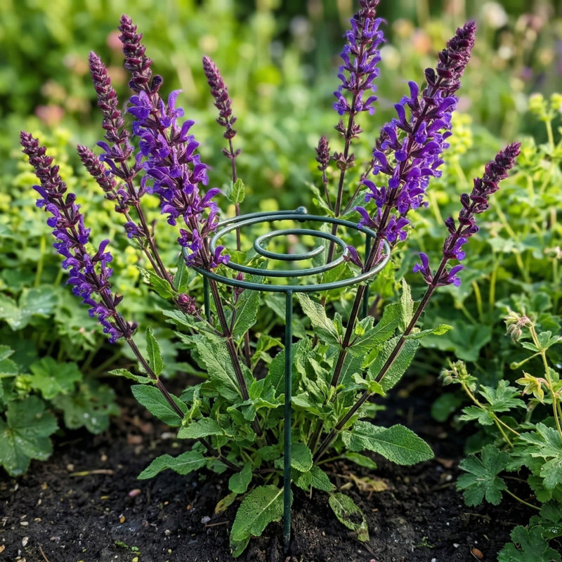 Piquets de soutien pour plantes de jardin en spirale, Medium