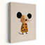 Cute Spotted Mouse Character Rustic Whimsical Contemporary Animal Wall Art Print by Mathieu - Wrapped Canvas Print-719042679