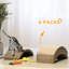 Grattoir pour chat, 4, brun chatoyant, pour chats d'intérieur, poteau réversible, esthétique du meuble 4, mat de Dirt and Scratches