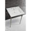 Lavabo console en laiton Kingstonian de 25 pouces avec pieds en laiton Kingston (8 pouces, 3 trous)-50890442