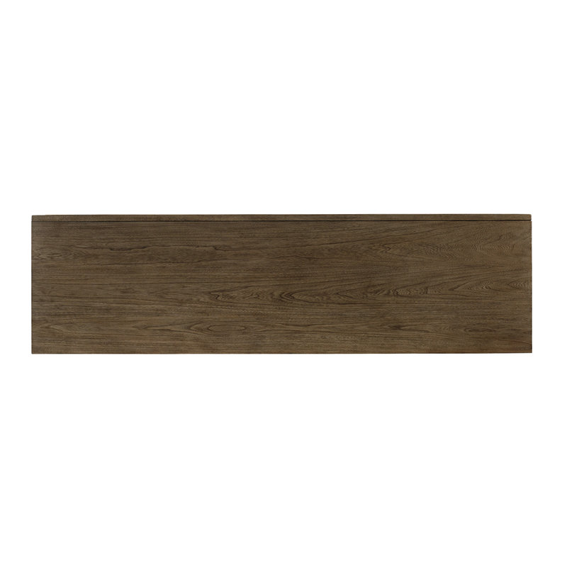 Hatteras Gray 65.5'' Elm Veneer Bed with Integrated Media Console