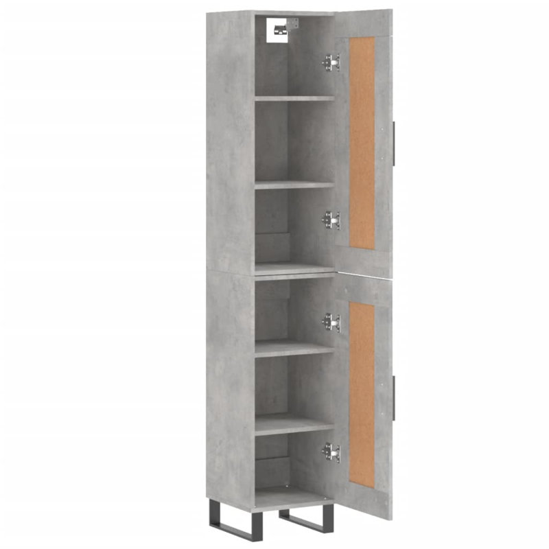 34.5cm Sideboard, Concrete Grey