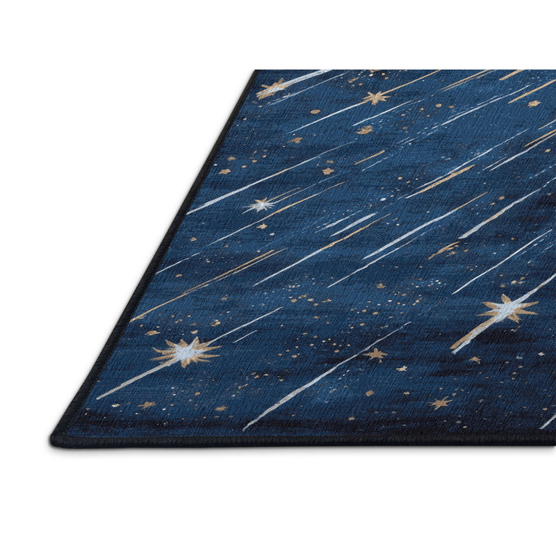 Tapis gris lavable à la machine, Rond 3 pi