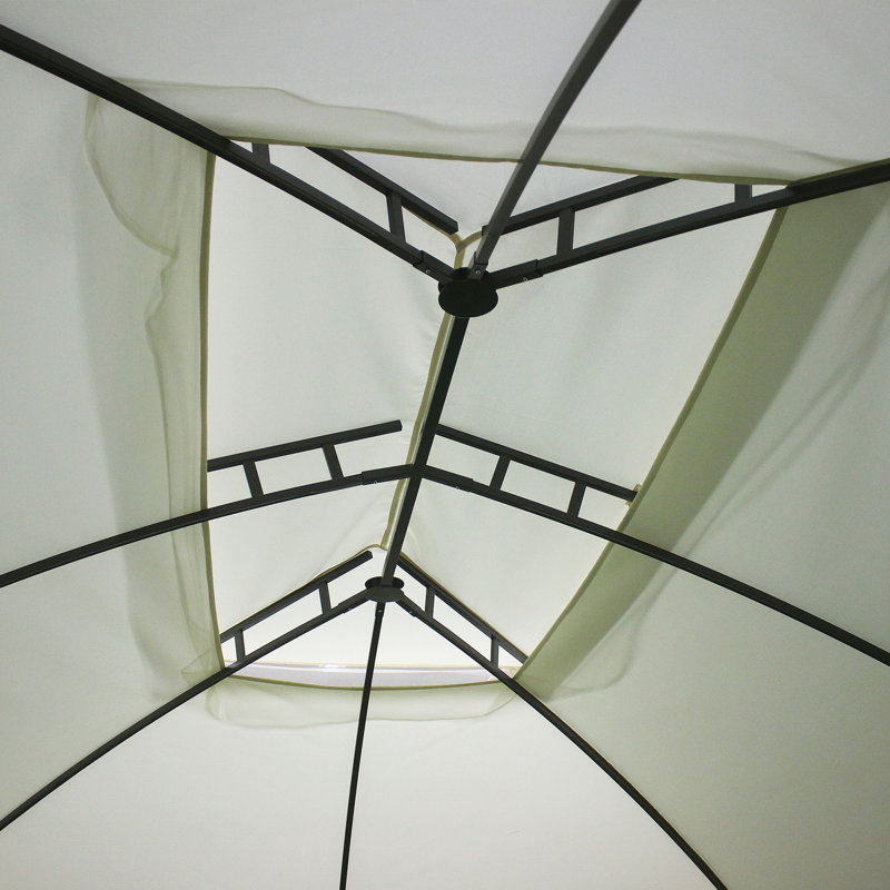10' x 13' Patio Gazebo Canopy, Beige
