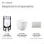 Cuvette de toilette murale St. Tropez seulement-61836541