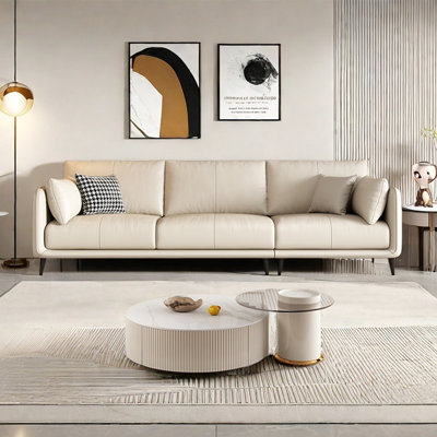 Straight-line Italian modern minimalist sofa