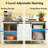 Spacious Coffee Bar Cabinet,Buffet Cabinet With Drawers