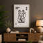 Lucky Beckoning Cat Japandi 1 Piece Wrapped Canvas Wall Art-445805347-445805353